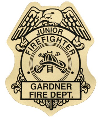 Stick On Jr Firefighter Badges - #3149
